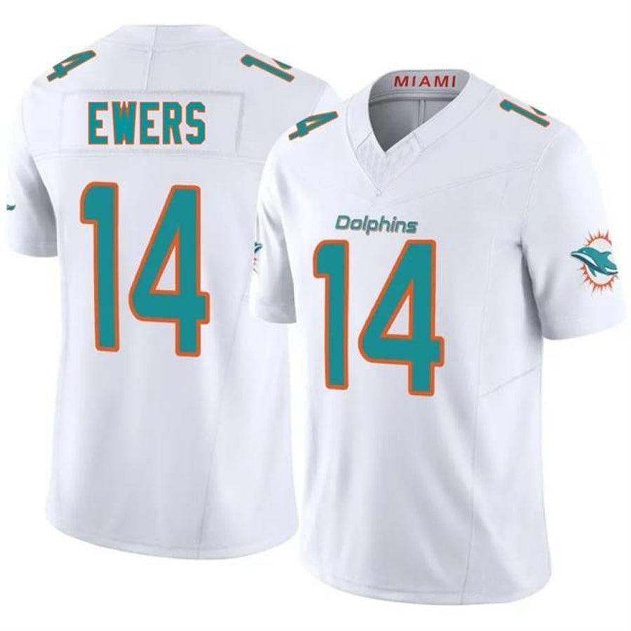 Kooe M.Dolphins #14 Quinn Ewers Player White Vapor Limited Game Stitched Jerseys