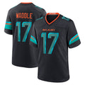 Kooe M.Dolphins #17 Jaylen Waddle Player Blue Rivalries Collection Game Stitched Jerseys