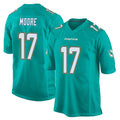 Kooe M.Dolphins #17 Trey Moore Player Aqua Team Color Home Game Stitched Jerseys