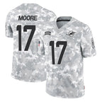 Kooe M.Dolphins #17 Trey Moore Player Arctic Camo Salute To Service Limited Game Stitched Jerseys