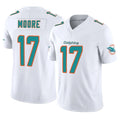 Kooe M.Dolphins #17 Trey Moore Player White Limited Vapor F.U.S.E. Home Game Stitched Jerseys