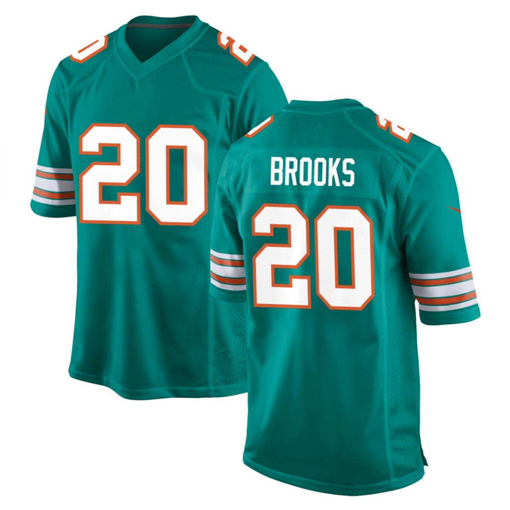 Kooe M.Dolphins #20 Jordyn Brooks Player Aqua Alternate Home Game Stitched Jerseys