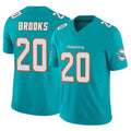 Kooe M.Dolphins #20 Jordyn Brooks Player Aqua Limited Vapor F.U.S.E. Home Game Stitched Jerseys