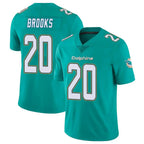 Kooe M.Dolphins #20 Jordyn Brooks Player Aqua Limited Vapor Untouchable Home Game Stitched Jerseys