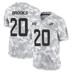 Kooe M.Dolphins #20 Jordyn Brooks Player Arctic Camo Salute To Service Limited Game Stitched Jerseys