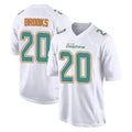 Kooe M.Dolphins #20 Jordyn Brooks Player White Fashion Home Game Stitched Jerseys