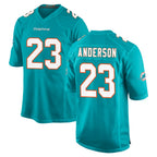 Kooe M.Dolphins #23 Zayne Anderson Player Aqua Home Game Stitched Jerseys