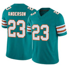 Kooe M.Dolphins #23 Zayne Anderson Player Aqua Limited Alternate Vapor F.U.S.E. Home Game Stitched Jerseys