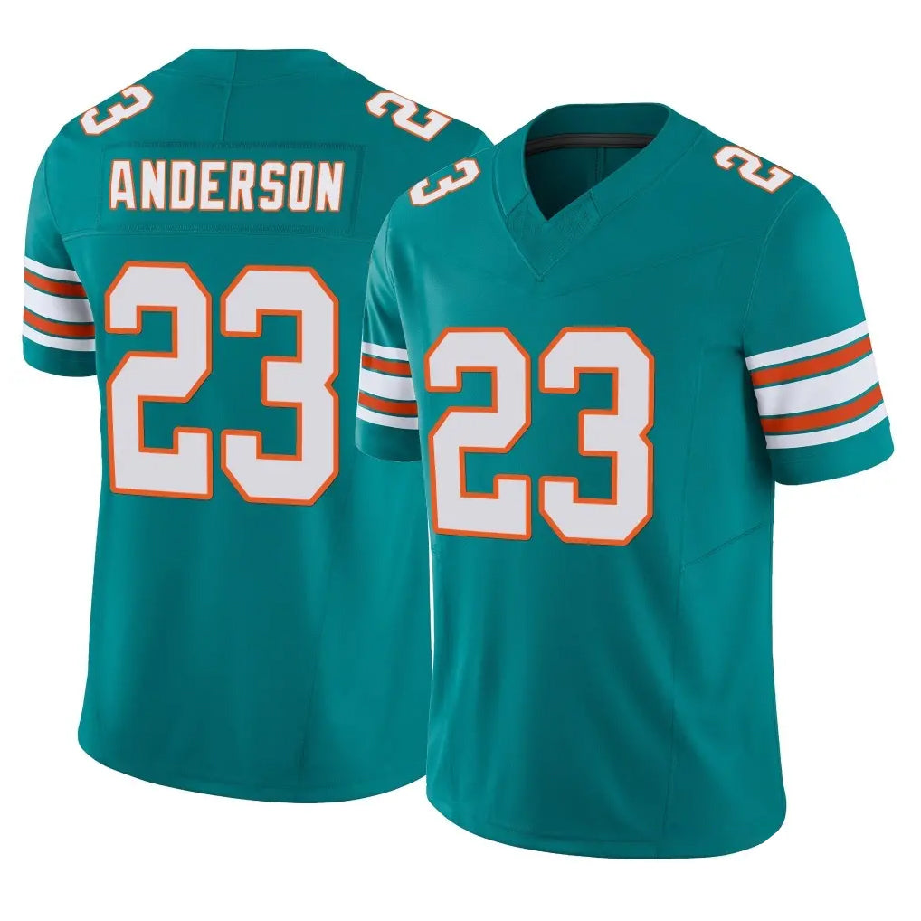 Kooe M.Dolphins #23 Zayne Anderson Player Aqua Limited Alternate Vapor F.U.S.E. Home Game Stitched Jerseys