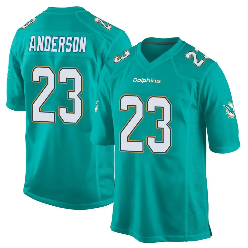 Kooe M.Dolphins #23 Zayne Anderson Player Aqua Team Color Home Game Stitched Jerseys
