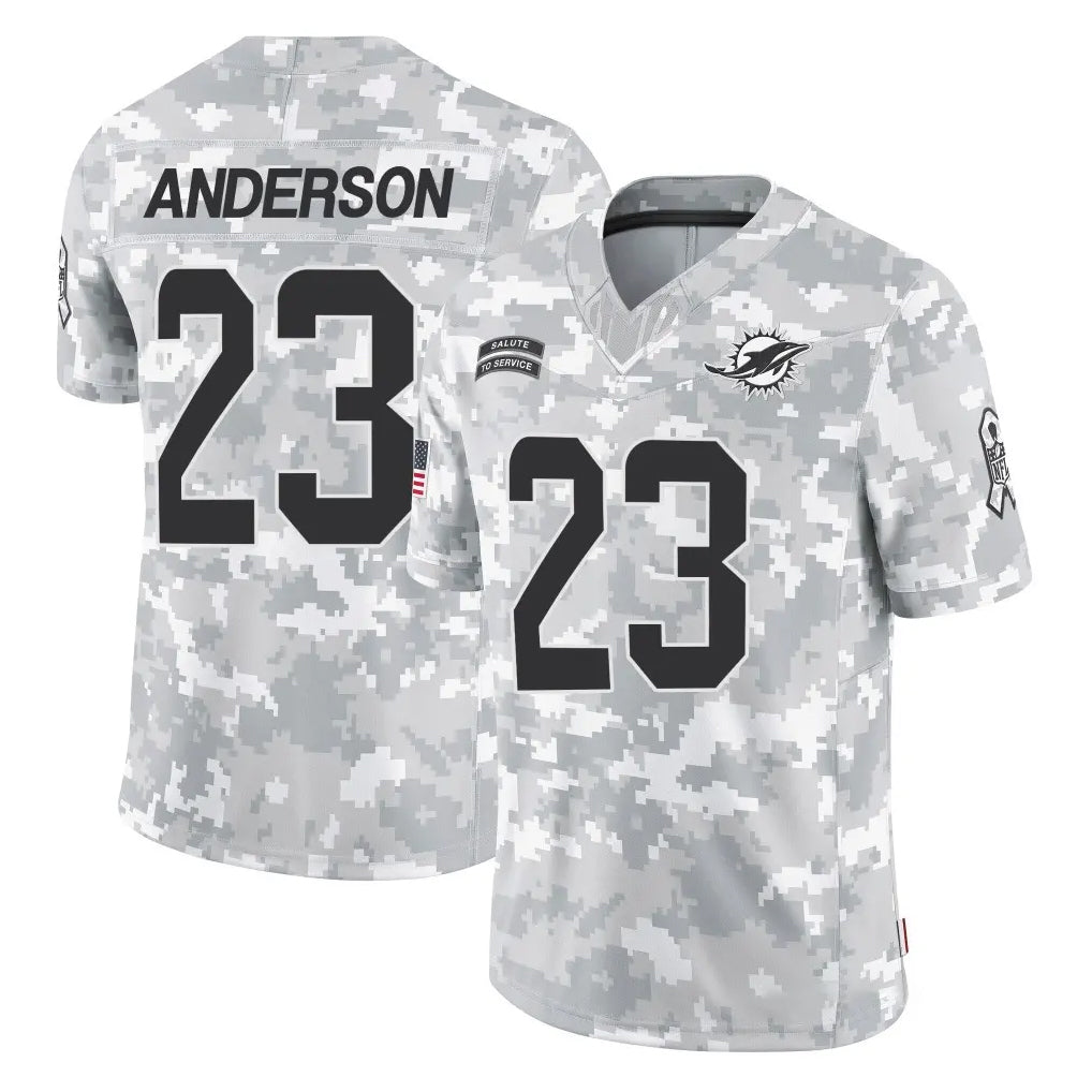 Kooe M.Dolphins #23 Zayne Anderson Player Arctic Camo Salute To Service Limited Game Stitched Jerseys