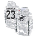 Kooe M.Dolphins #23 Zayne Anderson Player Arctic Camo Salute to Service Hoodies Limited Game Stitched Jerseys