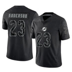Kooe M.Dolphins #23 Zayne Anderson Player Black Reflective Limited Game Stitched Jerseys