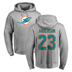 Kooe M.Dolphins #23 Zayne Anderson Player Gray LOGO Pullover Hoodies Limited Stitched Jerseys