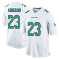 Kooe M.Dolphins #23 Zayne Anderson Player White Home Game Stitched Jerseys