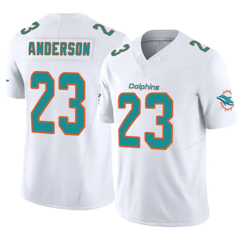 Kooe M.Dolphins #23 Zayne Anderson Player White Limited Vapor F.U.S.E. Home Game Stitched Jerseys