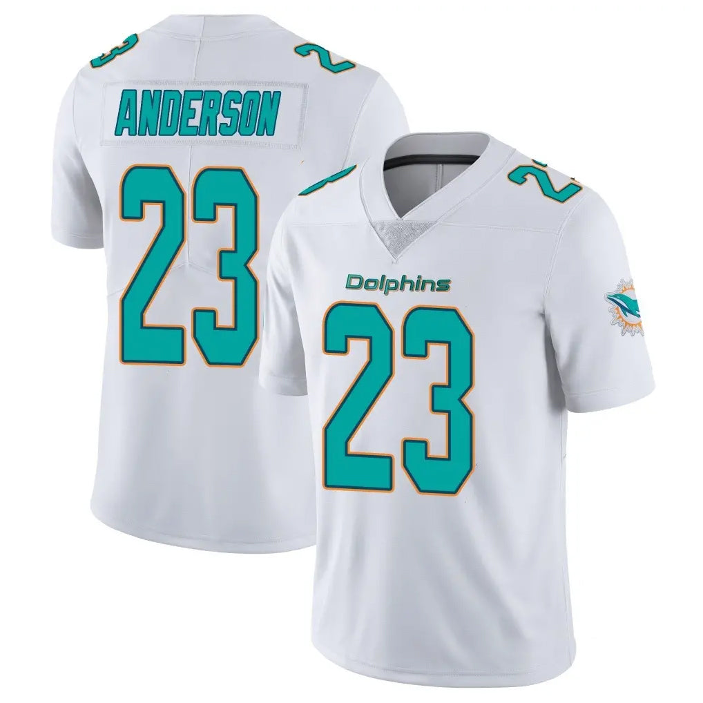 Kooe M.Dolphins #23 Zayne Anderson Player White Limited Vapor Untouchable Home Game Stitched Jerseys