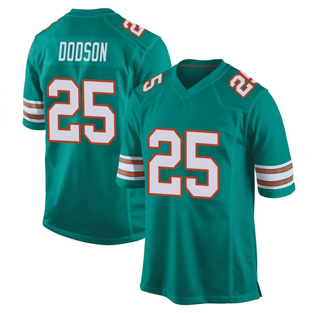 Kooe M.Dolphins #25 Tyrel Dodson Player Aqua Alternate Home Game Stitched Jerseys