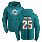 Kooe M.Dolphins #25 Tyrel Dodson Player Aqua LOGO Pullover Hoodies Limited Stitched Jerseys