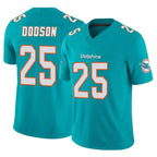 Kooe M.Dolphins #25 Tyrel Dodson Player Aqua Limited Vapor F.U.S.E. Home Game Stitched Jerseys