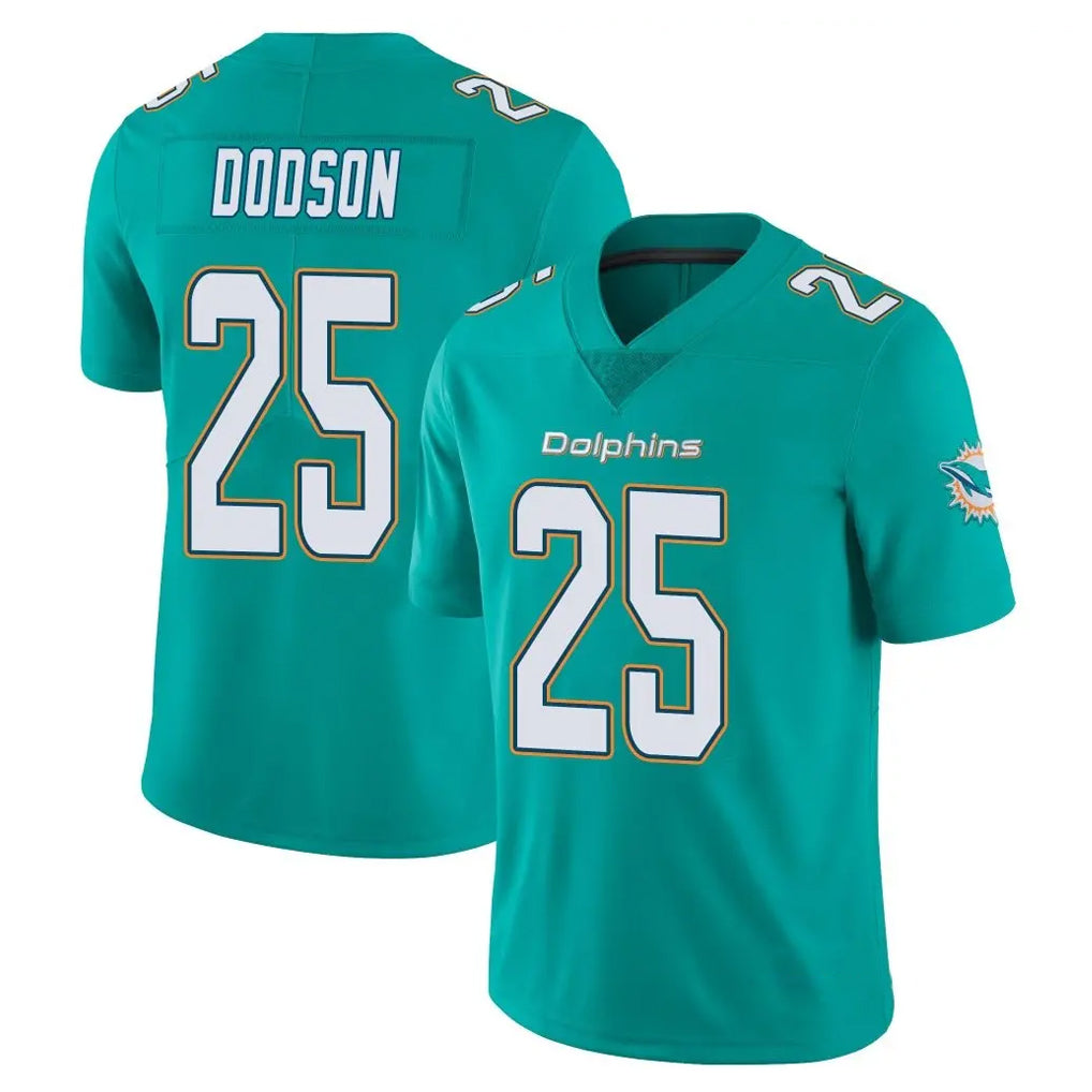 Kooe M.Dolphins #25 Tyrel Dodson Player Aqua Limited Vapor Untouchable Home Game Stitched Jerseys
