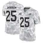 Kooe M.Dolphins #25 Tyrel Dodson Player Arctic Camo Salute To Service Limited Game Stitched Jerseys