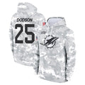 Kooe M.Dolphins #25 Tyrel Dodson Player Arctic Camo Salute to Service Hoodies Limited Game Stitched Jerseys