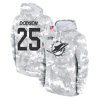 Kooe M.Dolphins #25 Tyrel Dodson Player Arctic Camo Salute to Service Hoodies Limited Game Stitched Jerseys