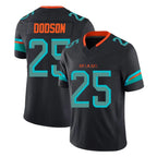 Kooe M.Dolphins #25 Tyrel Dodson Player Black Limited Pitch Rivalries Collection Home Game Stitched Jerseys