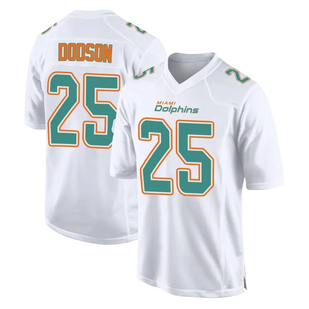 Kooe M.Dolphins #25 Tyrel Dodson Player White Fashion Home Game Stitched Jerseys