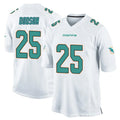 Kooe M.Dolphins #25 Tyrel Dodson Player White Home Game Stitched Jerseys