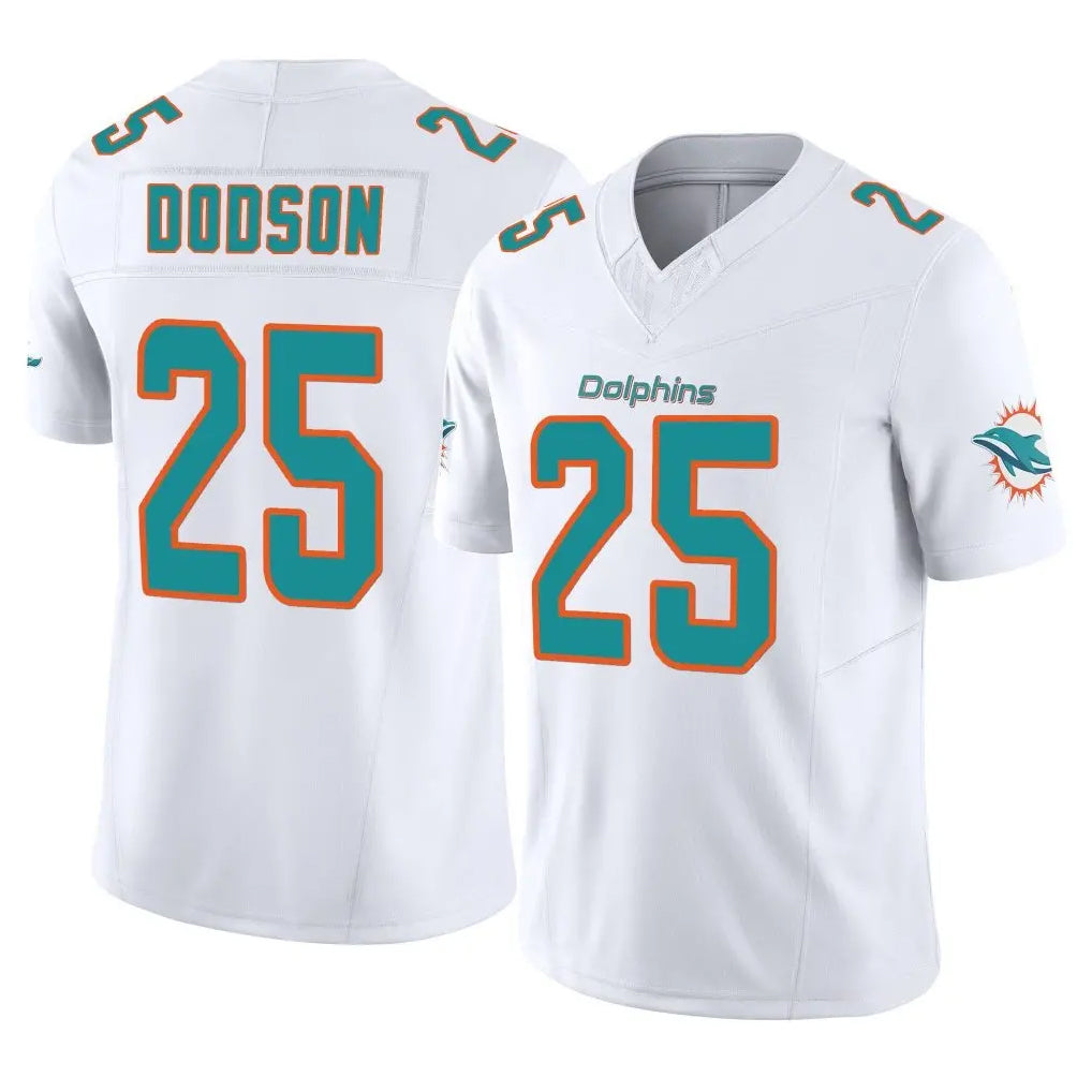 Kooe M.Dolphins #25 Tyrel Dodson Player White Limited Vapor F.U.S.E. Home Game Stitched Jerseys