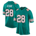 Kooe M.Dolphins #28 De'Von Achane Player Aqua Alternate Home Game Stitched Jerseys