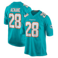 Kooe M.Dolphins #28 De'Von Achane Player Aqua Home Game Stitched Jerseys