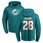 Kooe M.Dolphins #28 De'Von Achane Player Aqua LOGO Pullover Hoodies Limited Stitched Jerseys