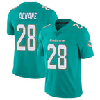 Kooe M.Dolphins #28 De'Von Achane Player Aqua Limited Vapor Untouchable Home Game Stitched Jerseys