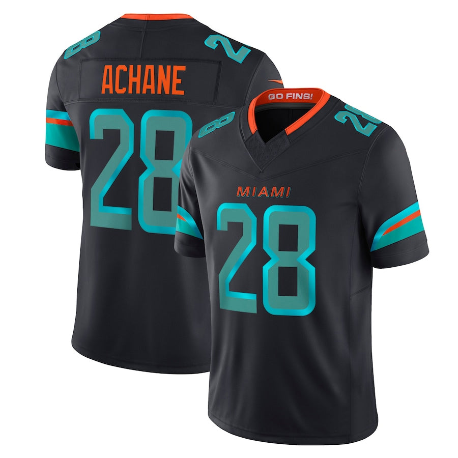 Kooe M.Dolphins #28 De?¡¥Von Achane Player Blue Rivalries Collection Vapor Limited Stitched Jerseys