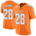 Kooe M.Dolphins #28 De?¡¥Von Achane Player Orange Vapor Limited Stitched Jerseys