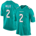 Kooe M.Dolphins #2 Malik Willis Player Aqua Team Color Home Game Stitched Jerseys