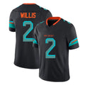 Kooe M.Dolphins #2 Malik Willis Player Black Limited Pitch Rivalries Collection Home Game Stitched Jerseys