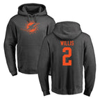 Kooe M.Dolphins #2 Malik Willis Player Darkgray Pullover Hoodies Limited Stitched Jerseys