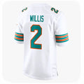Kooe M.Dolphins #2 Malik Willis Player White Limited Home Game Stitched Jerseys