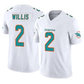 Kooe M.Dolphins #2 Malik Willis Player White Limited Vapor F.U.S.E. Home Game Stitched Jerseys