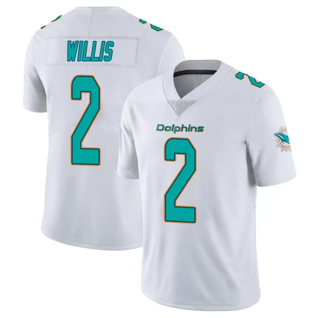 Kooe M.Dolphins #2 Malik Willis Player White Limited Vapor Untouchable Home Game Stitched Jerseys