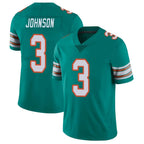 Kooe M.Dolphins #3 Chris Johnson Player Aqua Limited Alternate Vapor Untouchable Home Game Stitched Jerseys