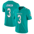 Kooe M.Dolphins #3 Chris Johnson Player Aqua Limited Vapor Untouchable Home Game Stitched Jerseys