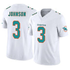 Kooe M.Dolphins #3 Chris Johnson Player White Limited Vapor F.U.S.E. Home Game Stitched Jerseys