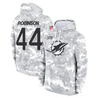 Kooe M.Dolphins #44 Chop Robinson Player Arctic Camo Salute to Service Hoodies Limited Game Stitched Jerseys