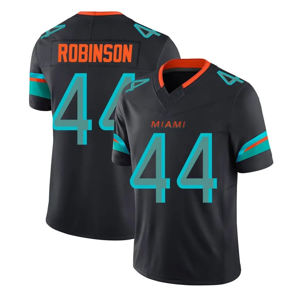 Kooe M.Dolphins #44 Chop Robinson Player Black Limited Pitch Rivalries Collection Home Game Stitched Jerseys