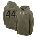 Kooe M.Dolphins #44 Chop Robinson Player Olive Salute to Service Pullover Hoodies Limited Stitched Jerseys